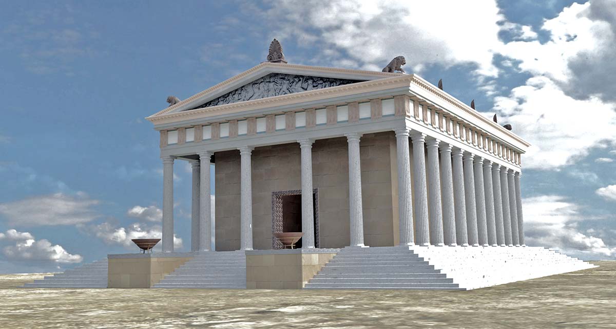 3D digital reconstruction Ammon Zeus'  temple 07 