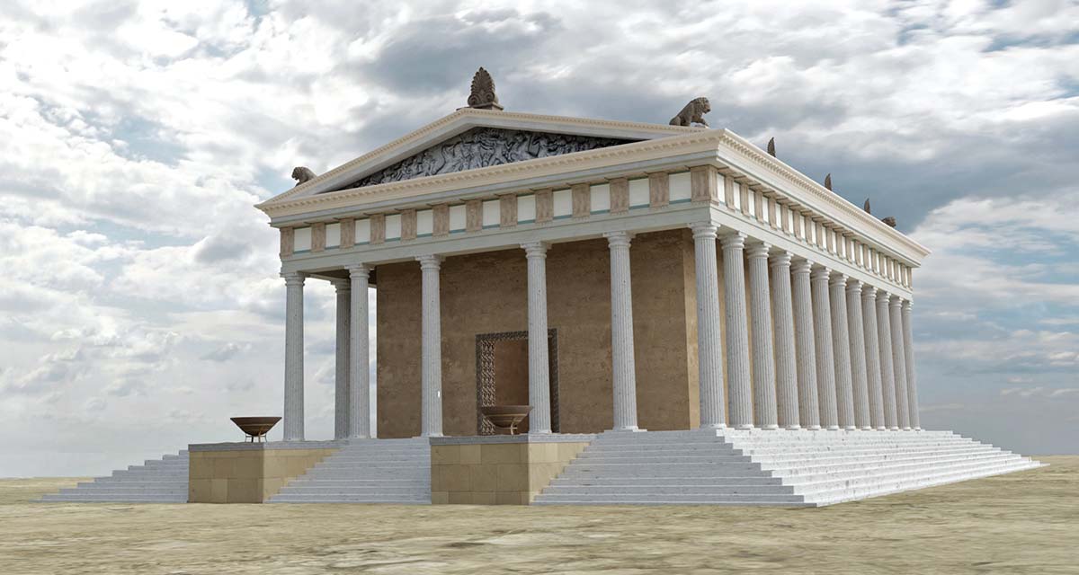3D digital reconstruction Ammon Zeus'  temple 08 